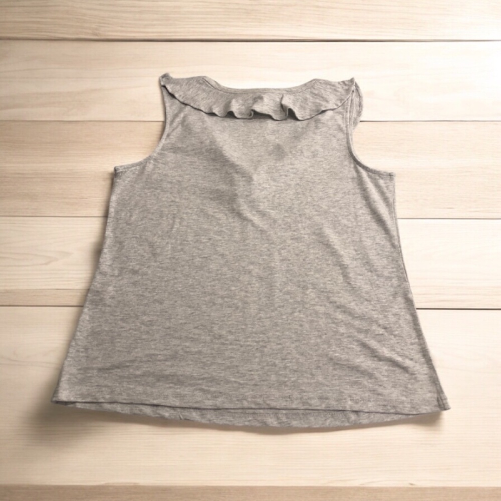 WHBM Outlet Sleeveless Ruffle V Neck Tank Top - Picture 8 of 12